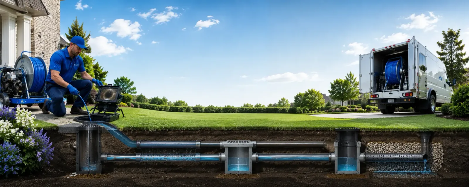 Outdoor drain cleaning information for Conesville, OH